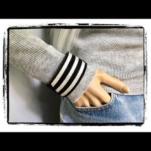 🇺🇸 BLACK & WHITE SERVICE STRIPES BRACELET 🇺🇸